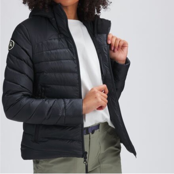 Backcountry Black Teo Down Puffer Jacket Coat Women’s Size XS
